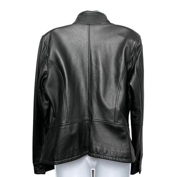 John Paul Richard Uniform 100% Leather Stand-Collar Jacket/L - Picture 5 of 8